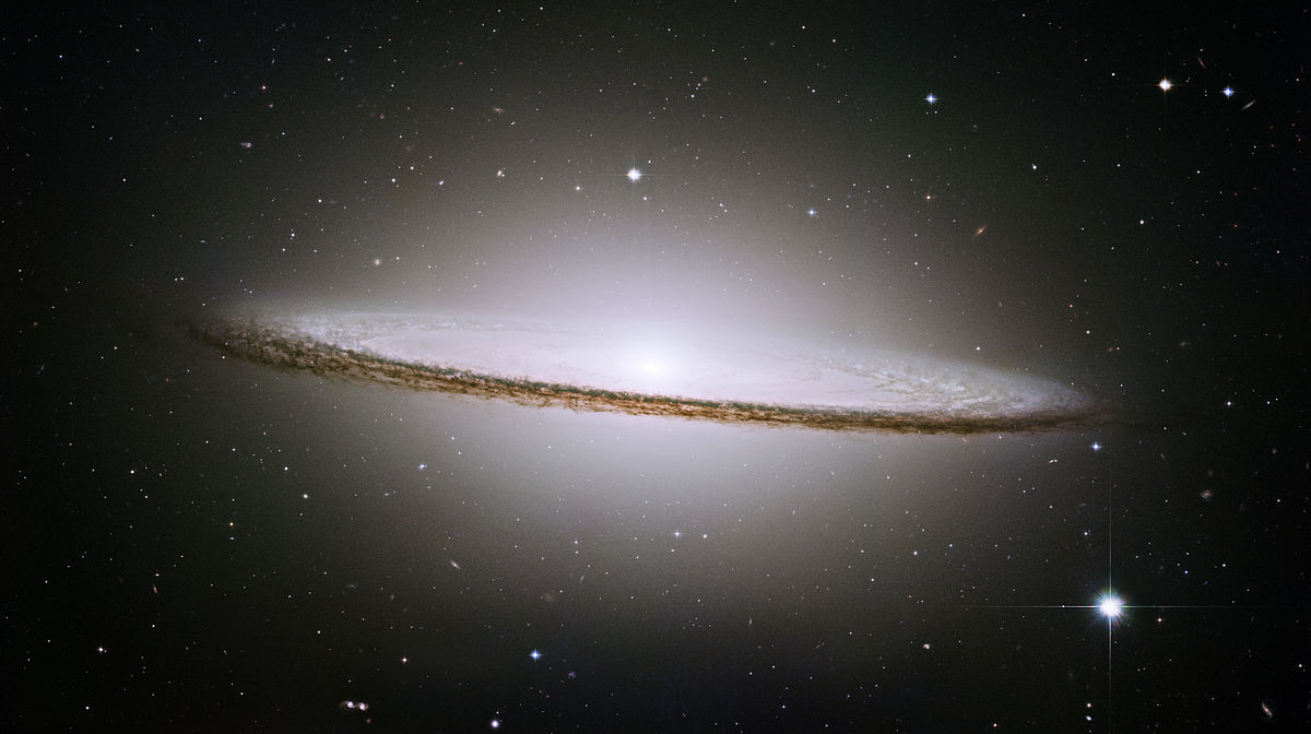 sombrero galaxy visible